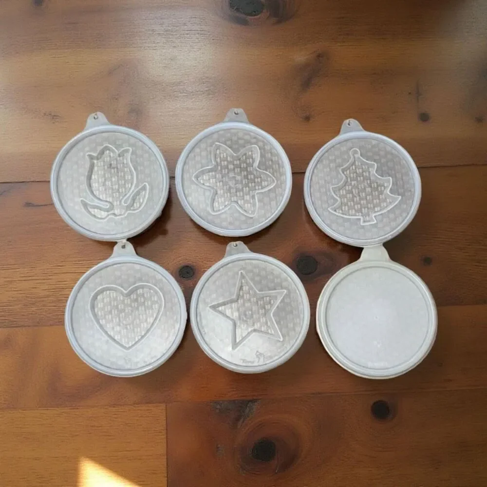 Vintage Tupperware White Jello Ring Jell-O Molds Lid Gelatin Salad Mold
